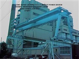 55 Ton/15 Ton Aux. 400' runway outdoor motorized semi gantry for power plant